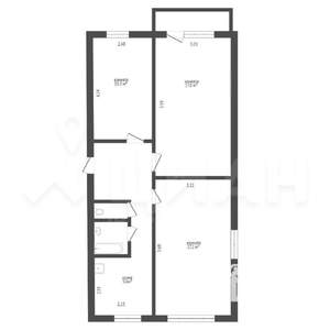 3-к квартира, вторичка, 63м2, 5/5 этаж