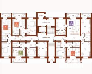 2-к квартира, строящийся дом, 63м2, 1/9 этаж