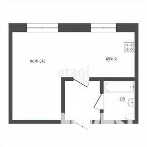 Студия квартира, вторичка, 31м2, 2/3 этаж