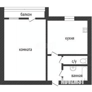 1-к квартира, вторичка, 33м2, 4/10 этаж