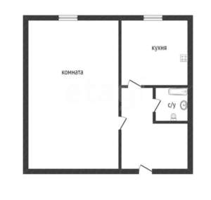 1-к квартира, вторичка, 30м2, 4/5 этаж