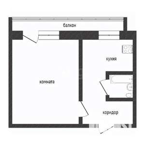 1-к квартира, вторичка, 32м2, 2/5 этаж