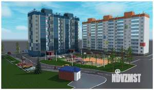 1-к квартира, строящийся дом, 45м2, 1/17 этаж