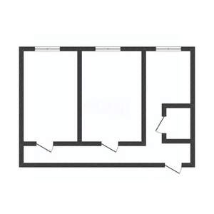 2-к квартира, вторичка, 42м2, 5/5 этаж