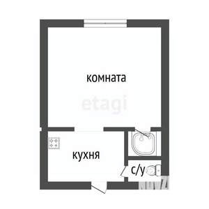 1-к квартира, вторичка, 13м2, 2/5 этаж