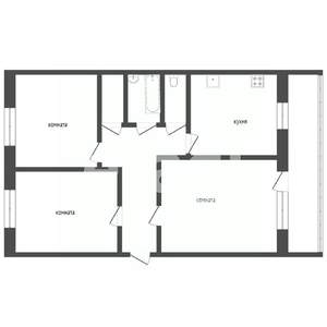 3-к квартира, вторичка, 65м2, 8/9 этаж