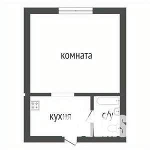 1-к квартира, вторичка, 17м2, 5/5 этаж