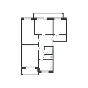 4-к квартира, вторичка, 76м2, 4/5 этаж