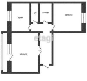 Студия квартира, вторичка, 24м2, 4/10 этаж