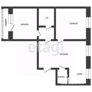 3-к квартира, вторичка, 64м2, 8/9 этаж