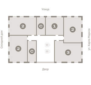 2-к квартира, вторичка, 66м2, 13/15 этаж