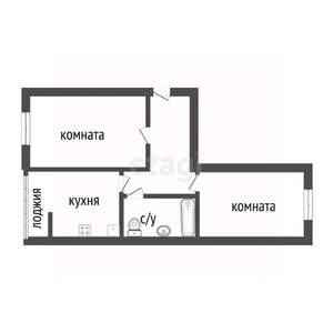 2-к квартира, вторичка, 49м2, 3/5 этаж