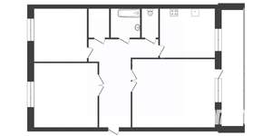 3-к квартира, вторичка, 58м2, 3/5 этаж