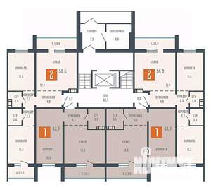 1-к квартира, вторичка, 44м2, 1/10 этаж