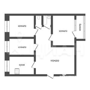 3-к квартира, вторичка, 62м2, 7/10 этаж