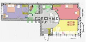 2-к квартира, вторичка, 50м2, 2/4 этаж