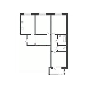 3-к квартира, вторичка, 62м2, 9/10 этаж