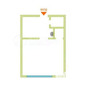 1-к квартира, вторичка, 17м2, 4/5 этаж