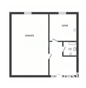 1-к квартира, вторичка, 30м2, 5/5 этаж