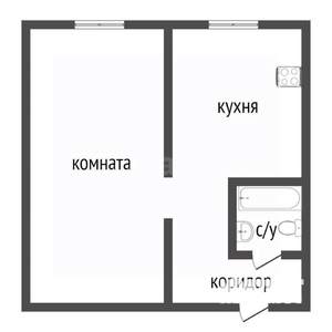 1-к квартира, вторичка, 31м2, 1/5 этаж