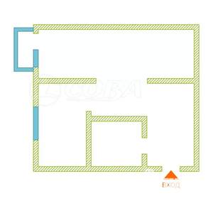 1-к квартира, вторичка, 30м2, 3/5 этаж