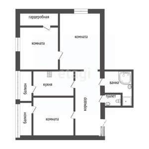 3-к квартира, вторичка, 103м2, 10/12 этаж