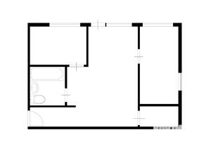 2-к квартира, вторичка, 42м2, 1/5 этаж