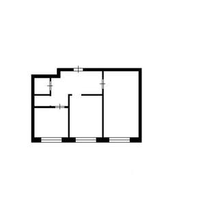 2-к квартира, вторичка, 46м2, 1/5 этаж