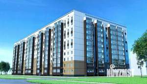 1-к квартира, строящийся дом, 35м2, 3/10 этаж