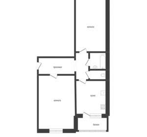 2-к квартира, вторичка, 42м2, 2/2 этаж