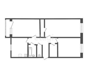 3-к квартира, вторичка, 63м2, 5/5 этаж