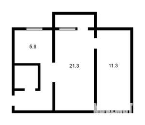 2-к квартира, вторичка, 44м2, 4/5 этаж