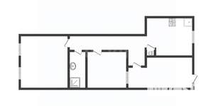 2-к квартира, вторичка, 50м2, 1/1 этаж